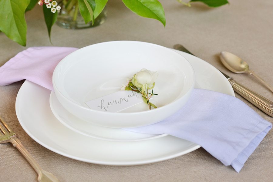 Make Your Own DipDye Linen Napkins (A DIY) Darling Magazine